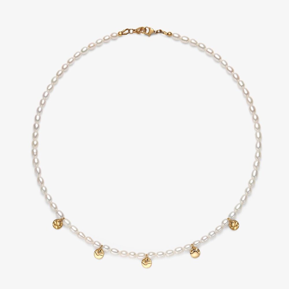 Camila Fresh Water Pearl Necklace With Charms